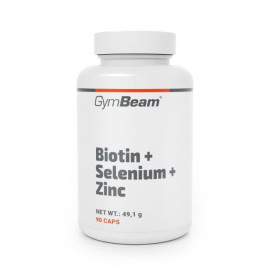 Biotin + Selen + Zink – GymBeam – 90 Kapseln.