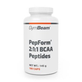 BCAA 2:1:1 PepForm® Peptide - GymBeam - 180 Kapseln.