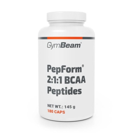 BCAA 2:1:1 PepForm® Peptide - GymBeam - 180 Kapseln.