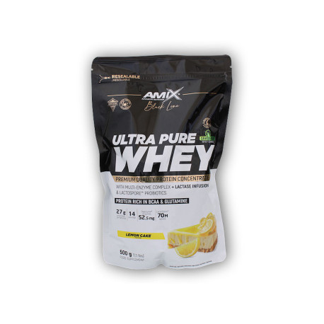 Black Line Ultra Pure Whey Protein 500g – Vanille mit Macadamianüssen