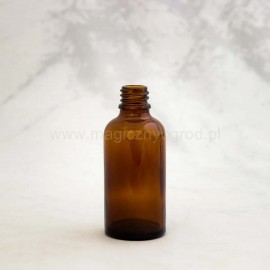 Braunglasflasche - 50ml, Innendurchmesser 18 mm