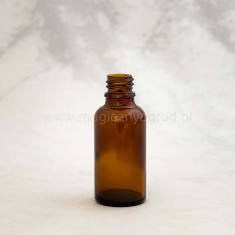 Braunglasflasche - 30ml, Innendurchmesser 18 mm
