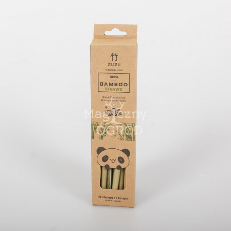 Bambusstrohhalme 10 Stück + 1 Reiniger