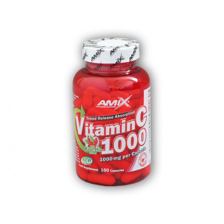 Vitamin C 1000 mg + Hagebutten 100 Kapseln