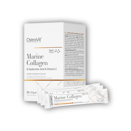 Meereskollagen + Hyaluronsäure + Vitamin C 30 x 5g Schachtel
