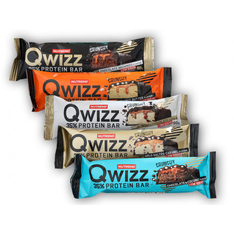 Qwizz 35% Protein Riegel 60g - Schokolade Mandel