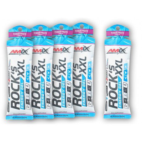 4x Rocks Energy Gel XXL 65g + 1x GRATIS - Zitrone